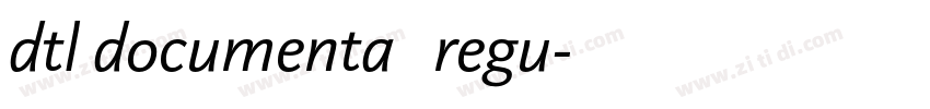 dtl documenta   regu字体转换